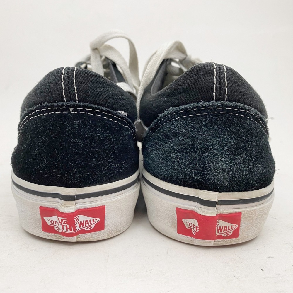 Vans Old Skool Black‎ White Suede Canvas Low Top Skate Shoes Mens 6.5 Womens 8 - Picture 7 of 8